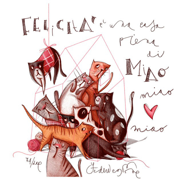 Felicità è una casa piena di Miao
