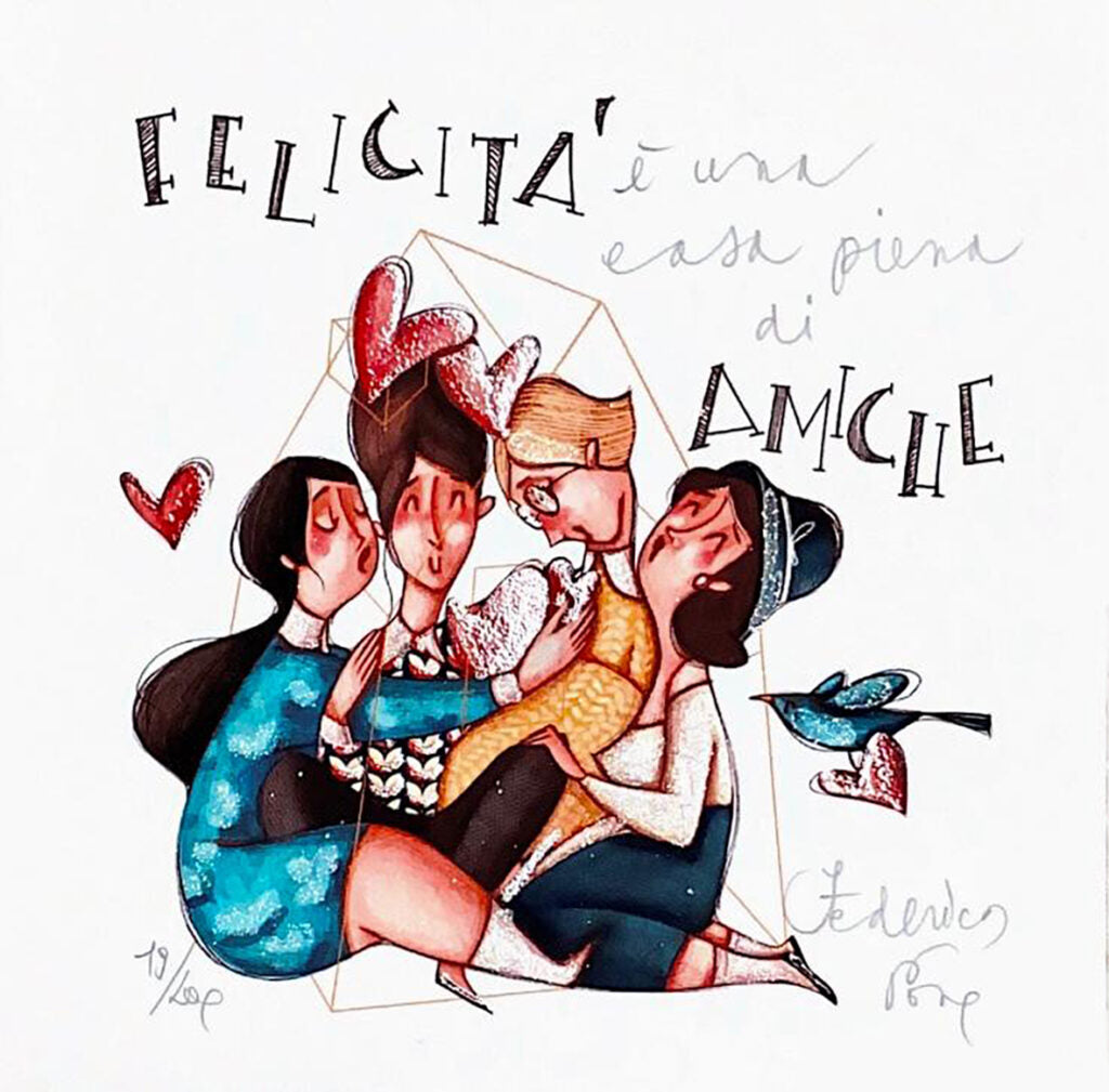 Felicità è una casa piena di amiche (4 amiche)